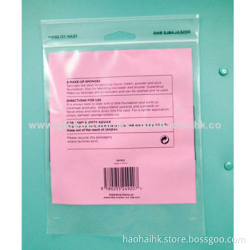 Resealable Ziplock Bag with Easily-torn Line